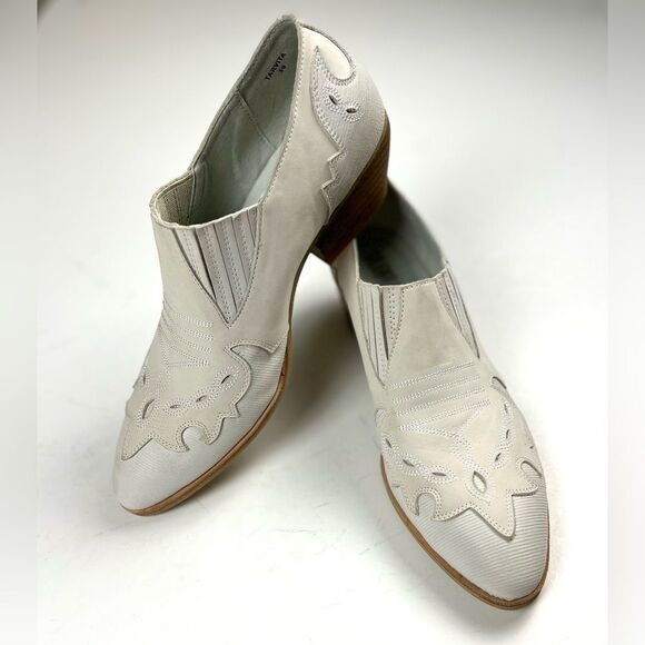 Anthropologie Silent D Tarvita Off-White Booties - Picture 3 of 12